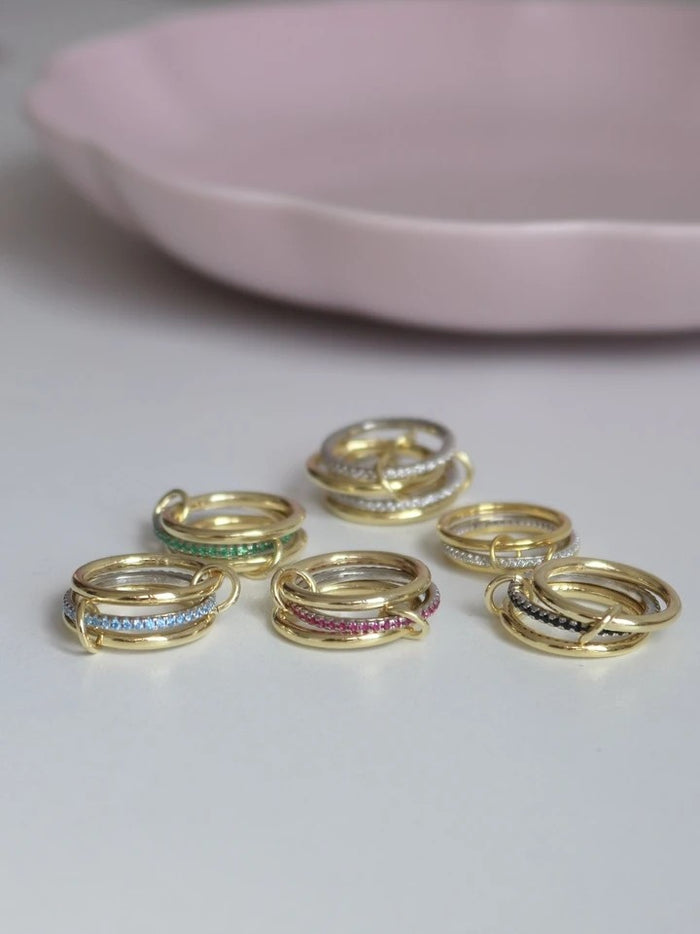 Blue Multi 925 Silver Ring