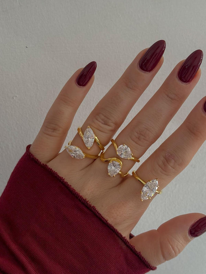 Diamond Spark 925 Silver Ring