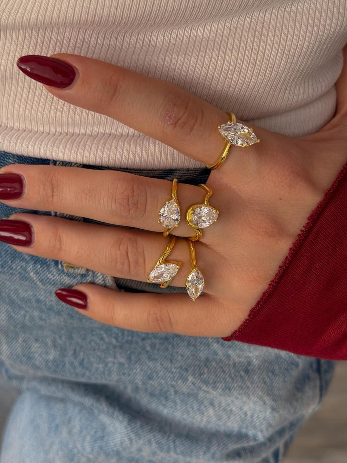 Diamond Spark 925 Silver Ring