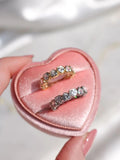Inverted Zircon Heart 925 Silver Ring