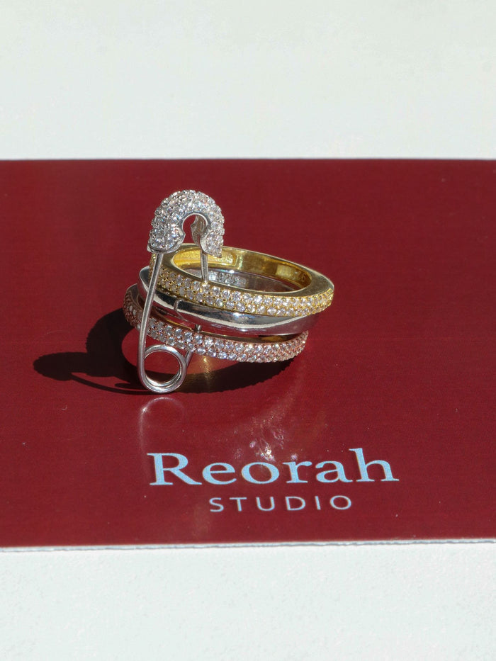 The Trinity Clip 925 Silver Ring